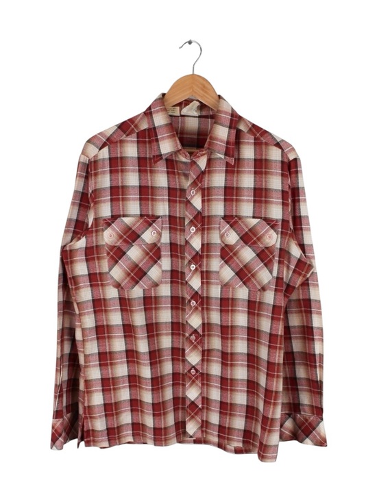 Kennington Ltd. Other - Vintage Kennington California Plaid Shirt Men's Large Red Western Flannel Style